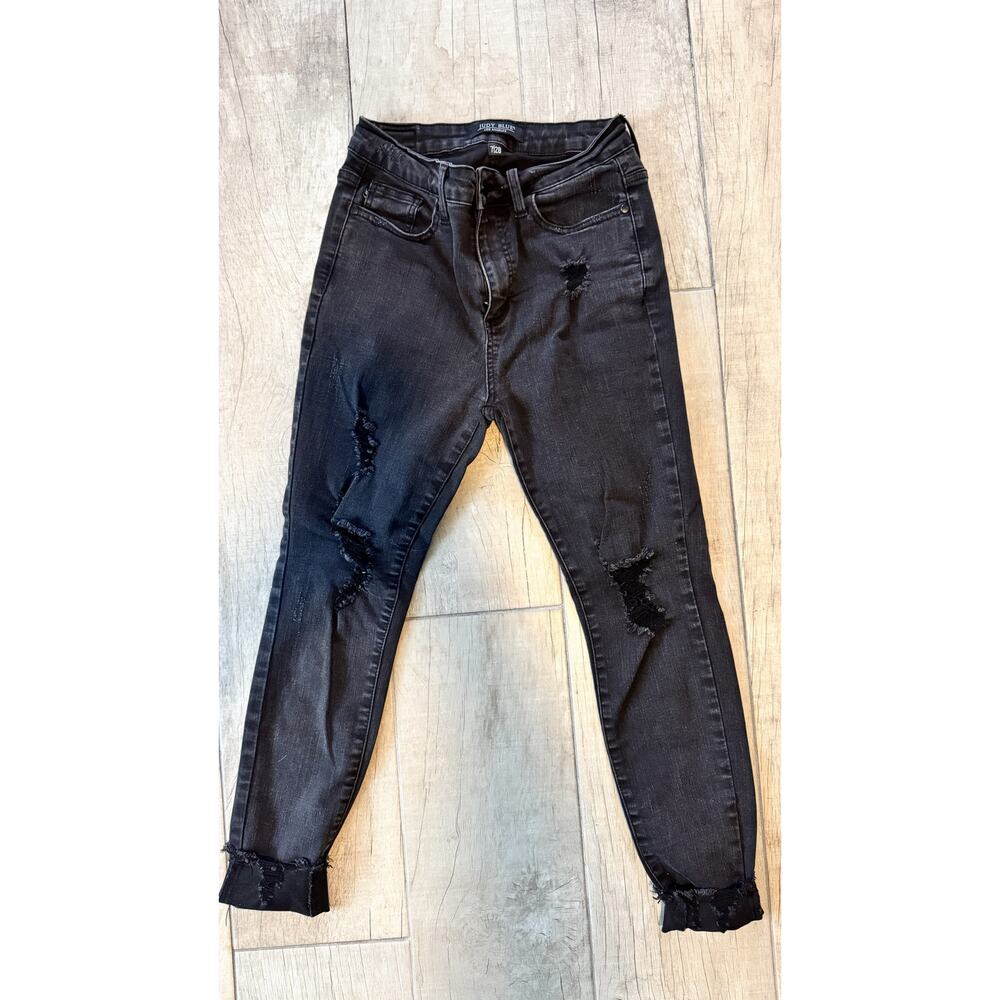 Judy Blue Skinny Jeans Women’s Size 7/28 | Mid-Rise Ankle Raw Hem